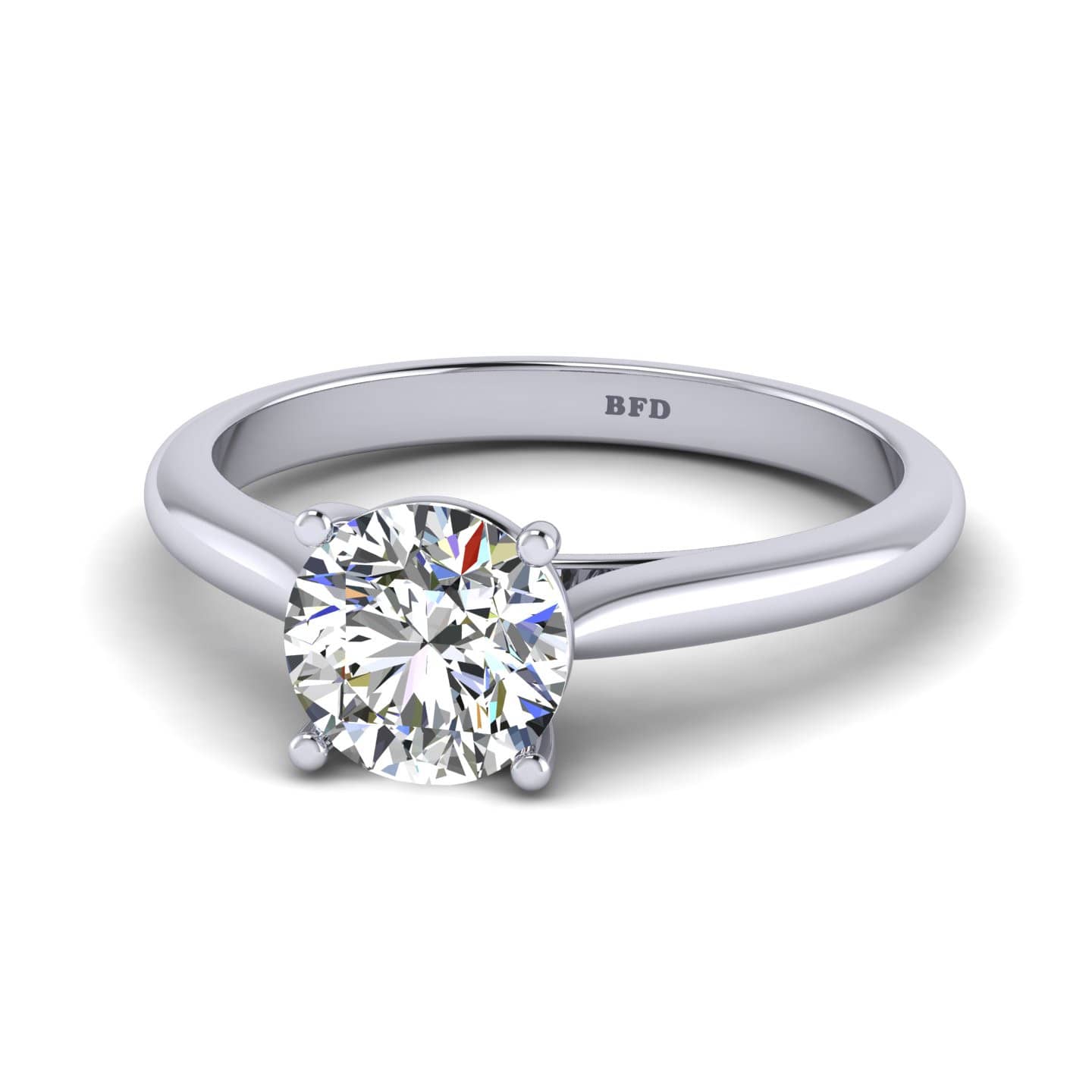 Round Diamond Claw Solitaire Ring