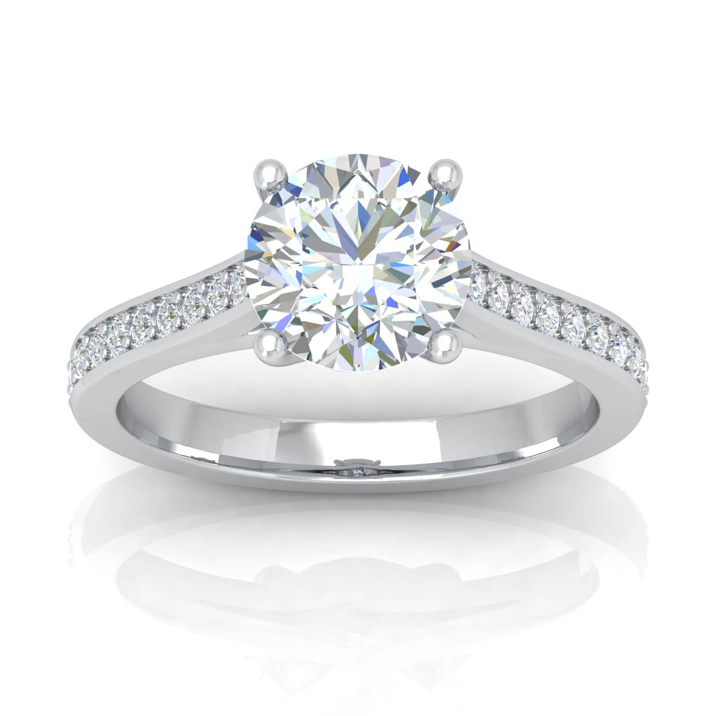 Buy Fine Diamonds..! Classic Round Diamond Women's Engagement Ring