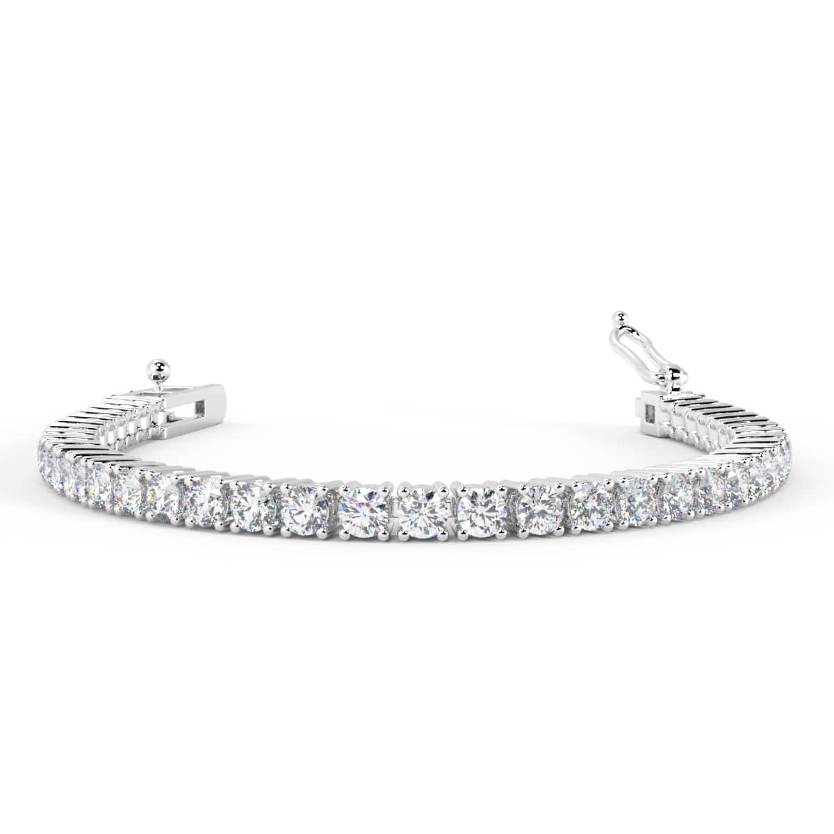 100% Natural Round Brilliant Diamond Tennis Bracelet Crafted in 18K Gold 2.00Ct-10.00Ct