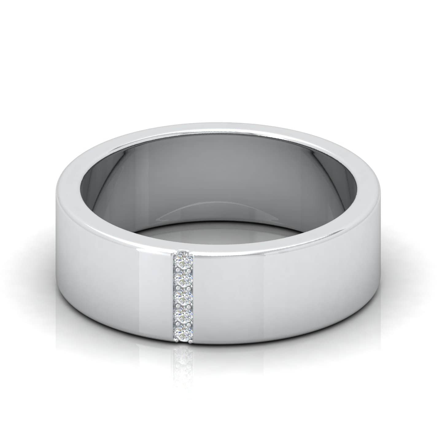 Classic Men's Diamond Wedding Ring