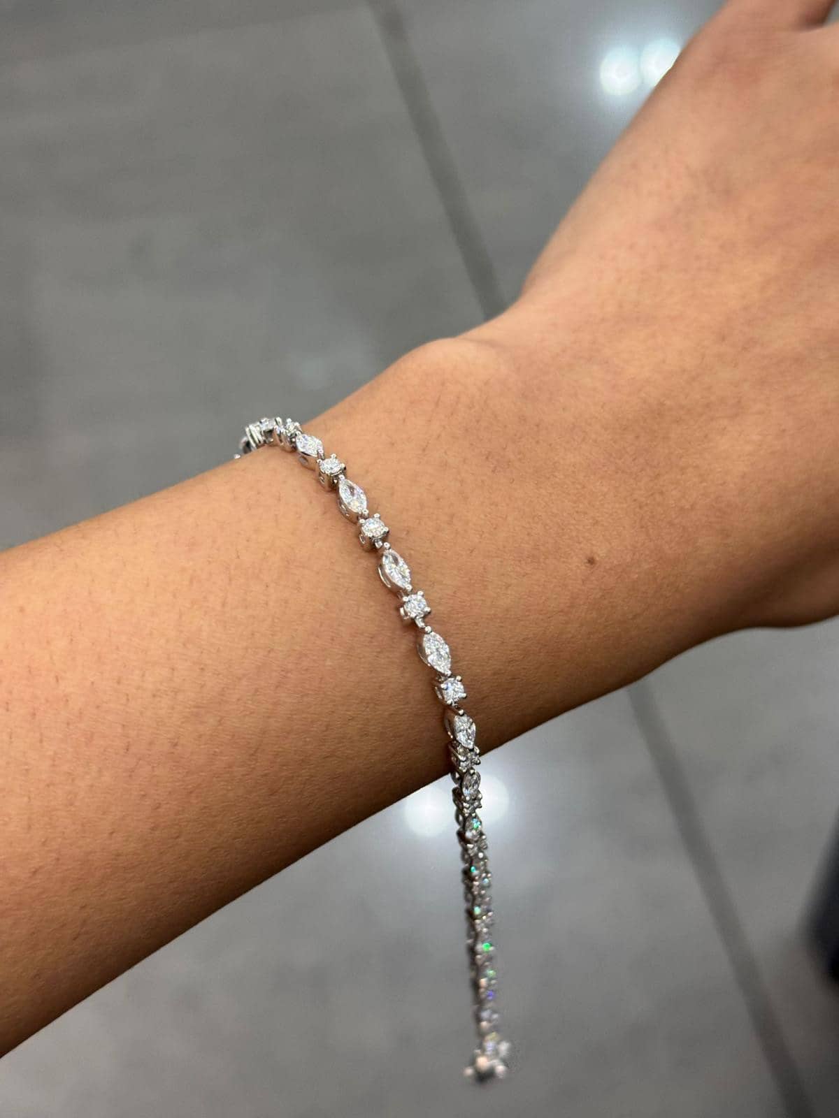 3.00CT LAB GROWN DIAMOND DESIGNER BRACELET