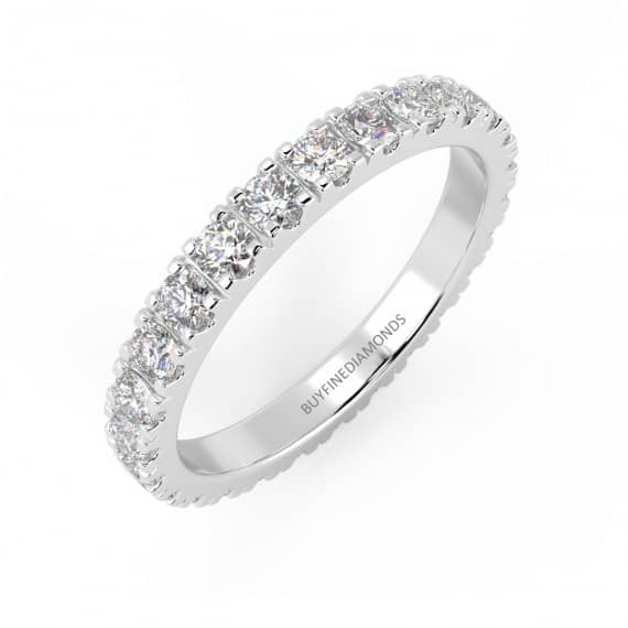 MICRO PAVE DIAMOND FULL ETERNITY RING - (1.00CT TO 2.00CT)
