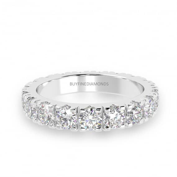 ROUND DIAMOND MICRO PAVE FULL ETERNITY RING - (2.00CT TO 4.00CT)