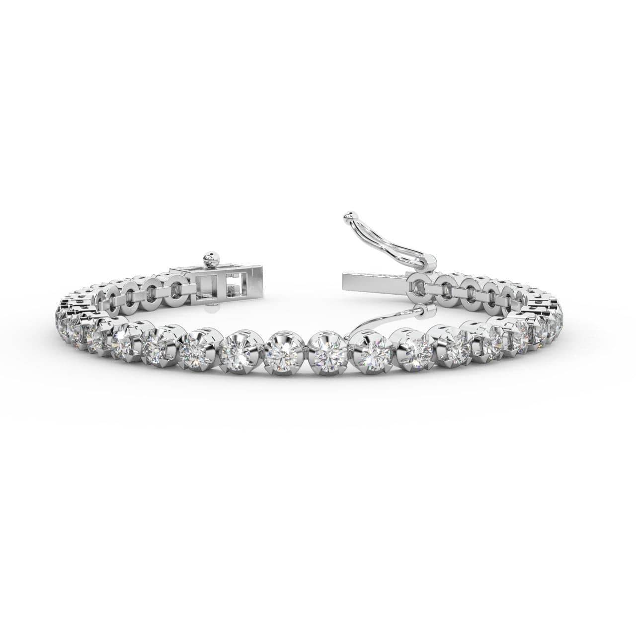 1.50CT ROUND DIAMOND TENNIS BRACELET CRAFTED IN 9K GOLD