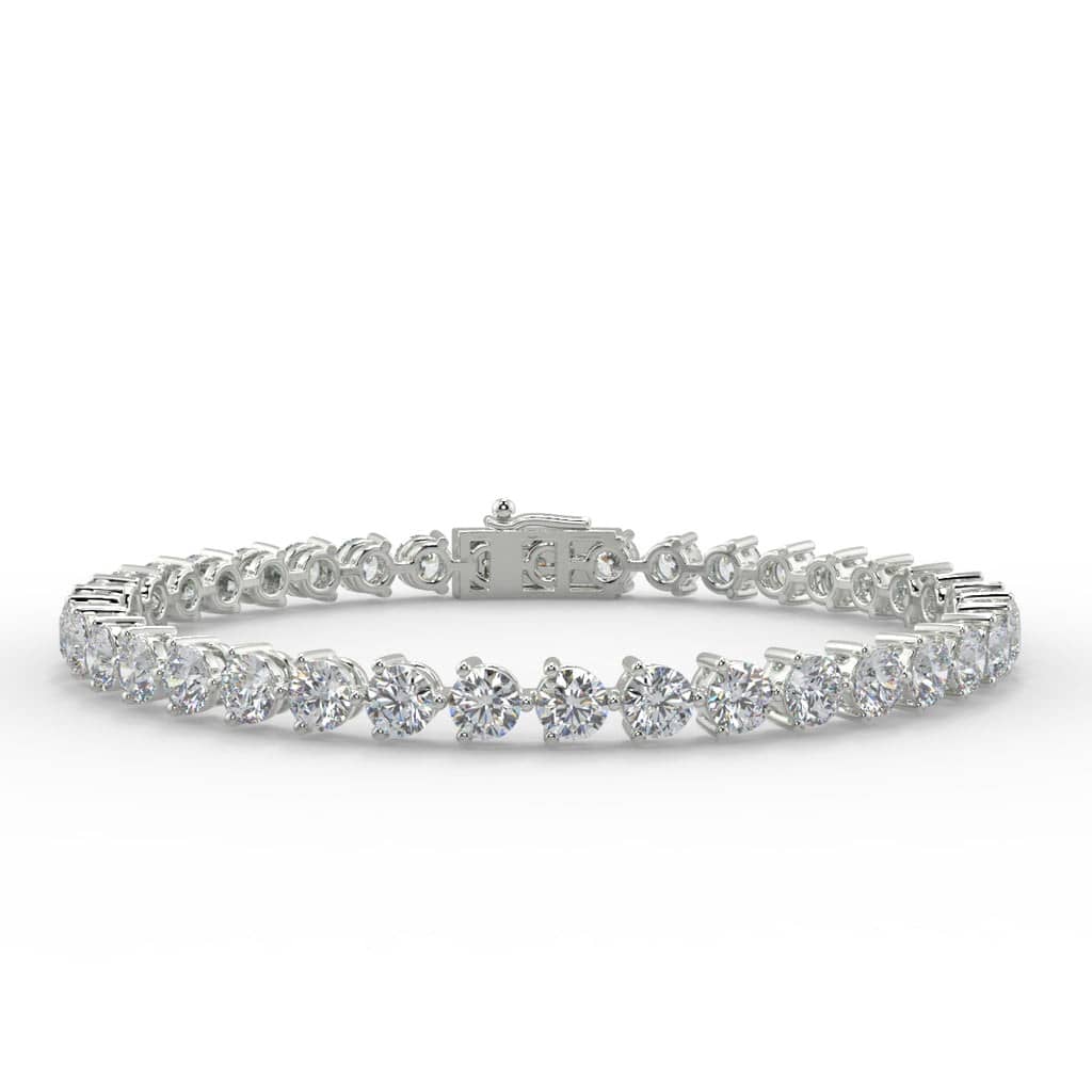 3 PRONG DIAMOND TENNIS BRACELET FOR WOMENS